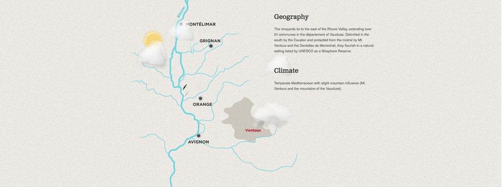 Ventoux - Rhone Valley Map