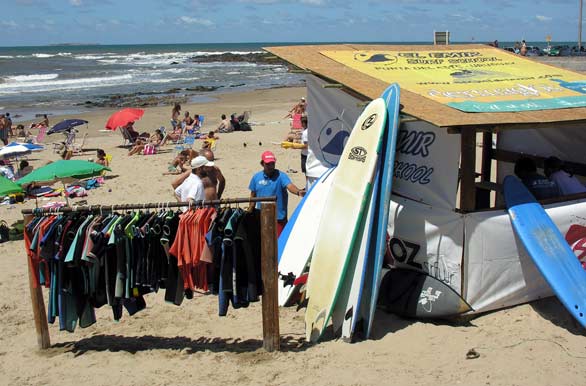  Punta del Este has a bumping beach scene 