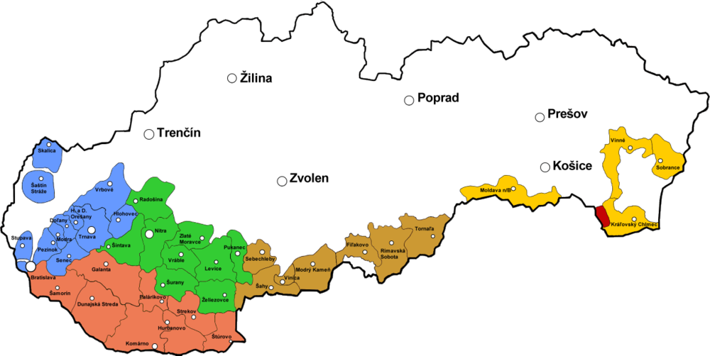  Lesser Carpathia wine region is the blue to the left. 
