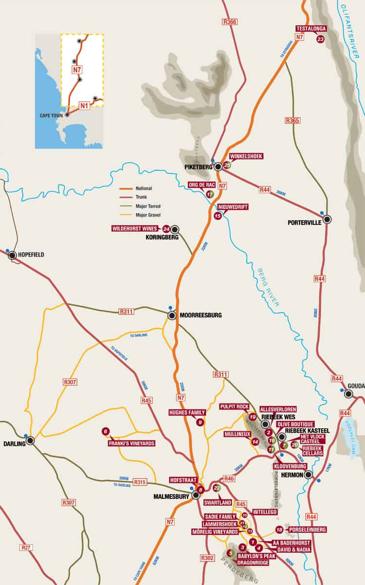  The Swartland Wine and Olives Route 
