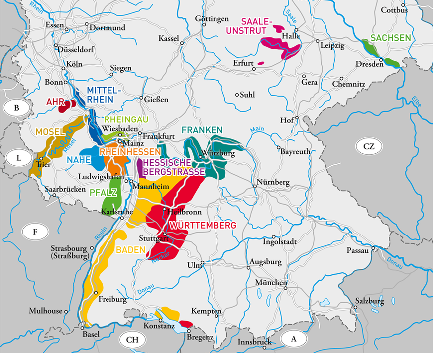  The Mosel is the most westerly wine region in Germany and partly borders Luxembourg 