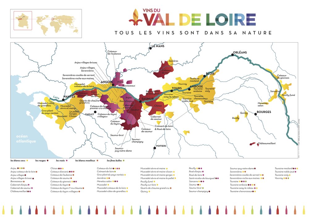 The Loire Valley Wine Regions from the excellent LoireValleyWine website